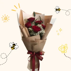 Customized Teddy & Flowers Combo